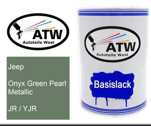 Jeep, Onyx Green Pearl Metallic, JR / YJR: 500ml Lackdose, von ATW Autoteile West.